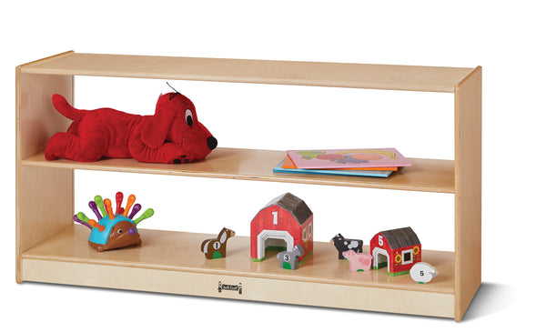 #47624 Jonti-Craft® Toddler Fixed Straight-Shelf with See-Thru Back