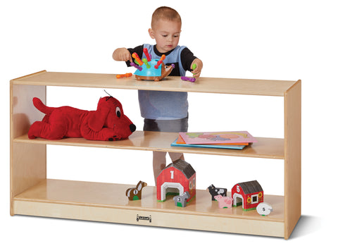#47624 Jonti-Craft® Toddler Fixed Straight-Shelf with See-Thru Back