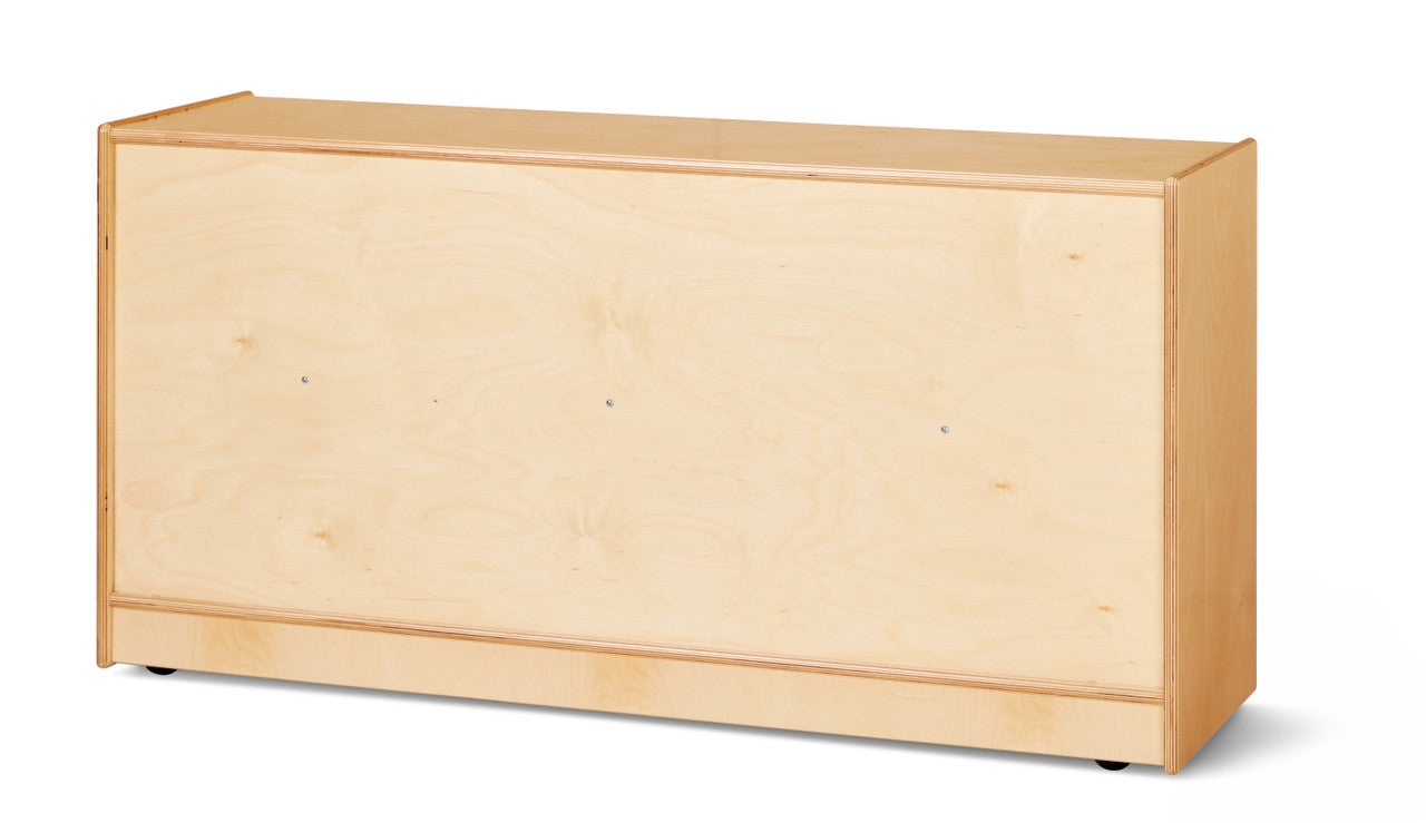 #59692 Jonti-Craft® Toddler Single Mobile Storage Unit - Plywood Back