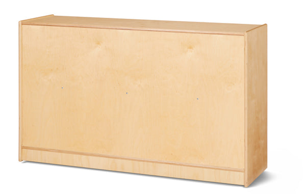 #59703 Jonti-Craft® Low Single Mobile Storage Unit - Plywood Back