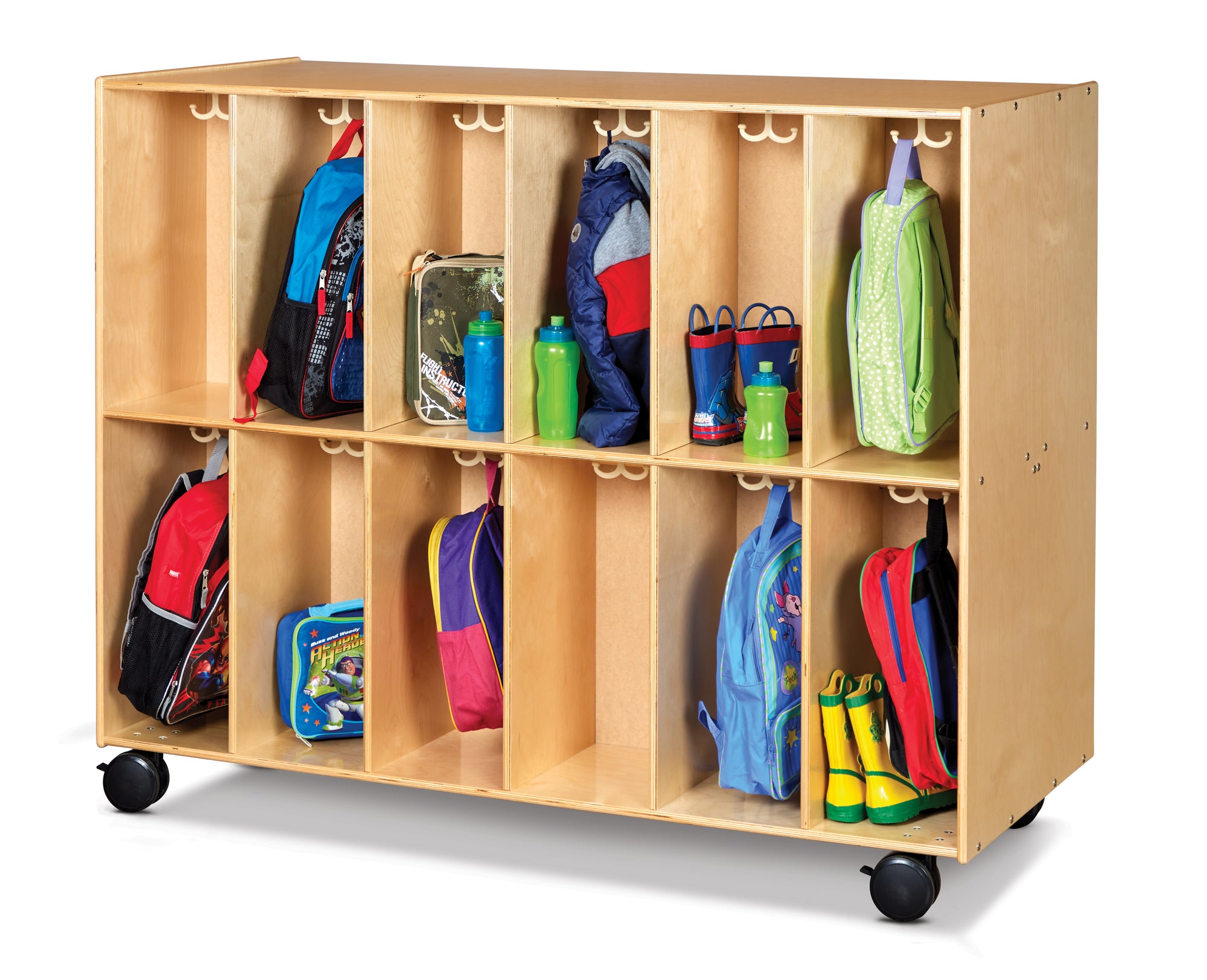 #59034 Jonti-Craft® 24 Section Mobile Backpack Cubbie