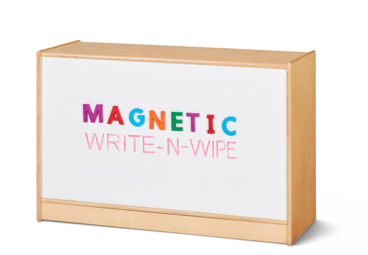 #59737 Jonti-Craft® Short Fixed Straight-Shelf Bookcase - Magnetic Write-n-Wipe Back