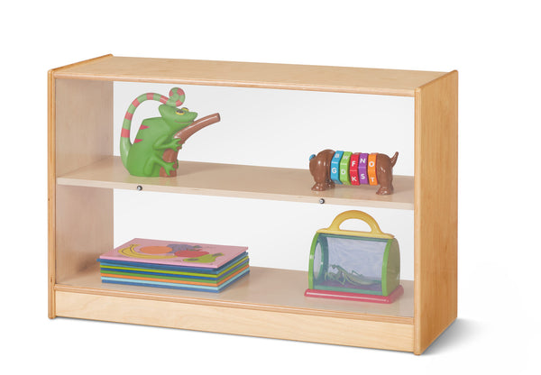 #59738 Jonti-Craft® Short Fixed Straight-Shelf Bookcase - See-Thru Back