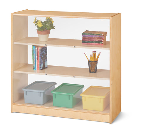 #59819 Jonti-Craft® Fixed Straight-Shelf Bookcase - See-Thru Back