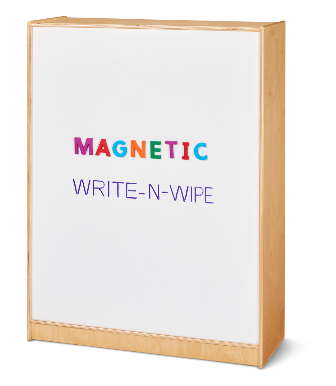 Librería fija alta Jonti-Craft® n.° 59812 con estantes rectos - Parte trasera magnética para escribir y borrar