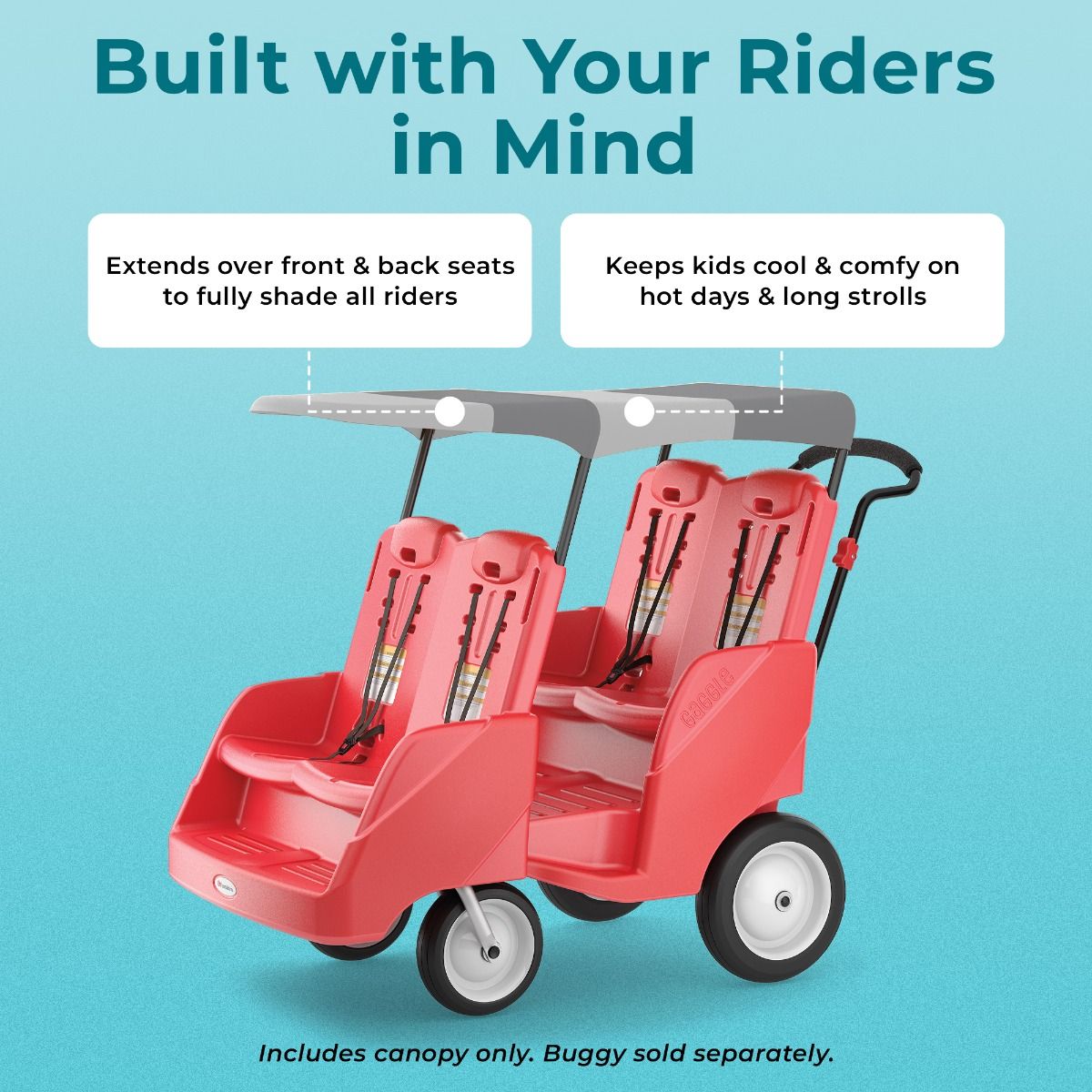 #18626 Gaggle® Parade™ 4 Techo, Gris Bicolor