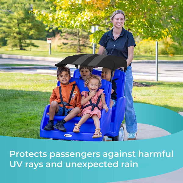 #18627 Gaggle® Parade™ 4 Roof, Black w/Gray Stripe