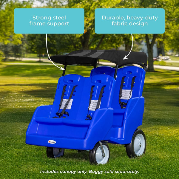 #18627 Gaggle® Parade™ 4 Roof, Black w/Gray Stripe