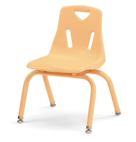 #1902 Berries® PLASTIC / STEEL CHAIR w/POWDER COATED LEGS - 12" HEIGHT