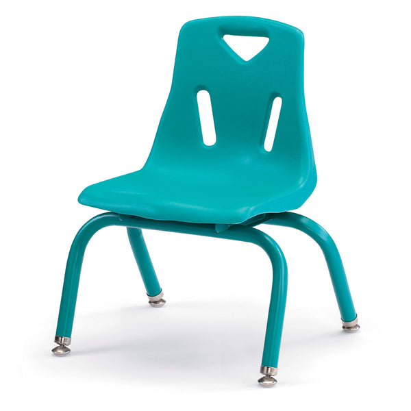 #1895 Berries® PLASTIC / STEEL CHAIR w/POWDER COATED LEGS - 10" HEIGHT