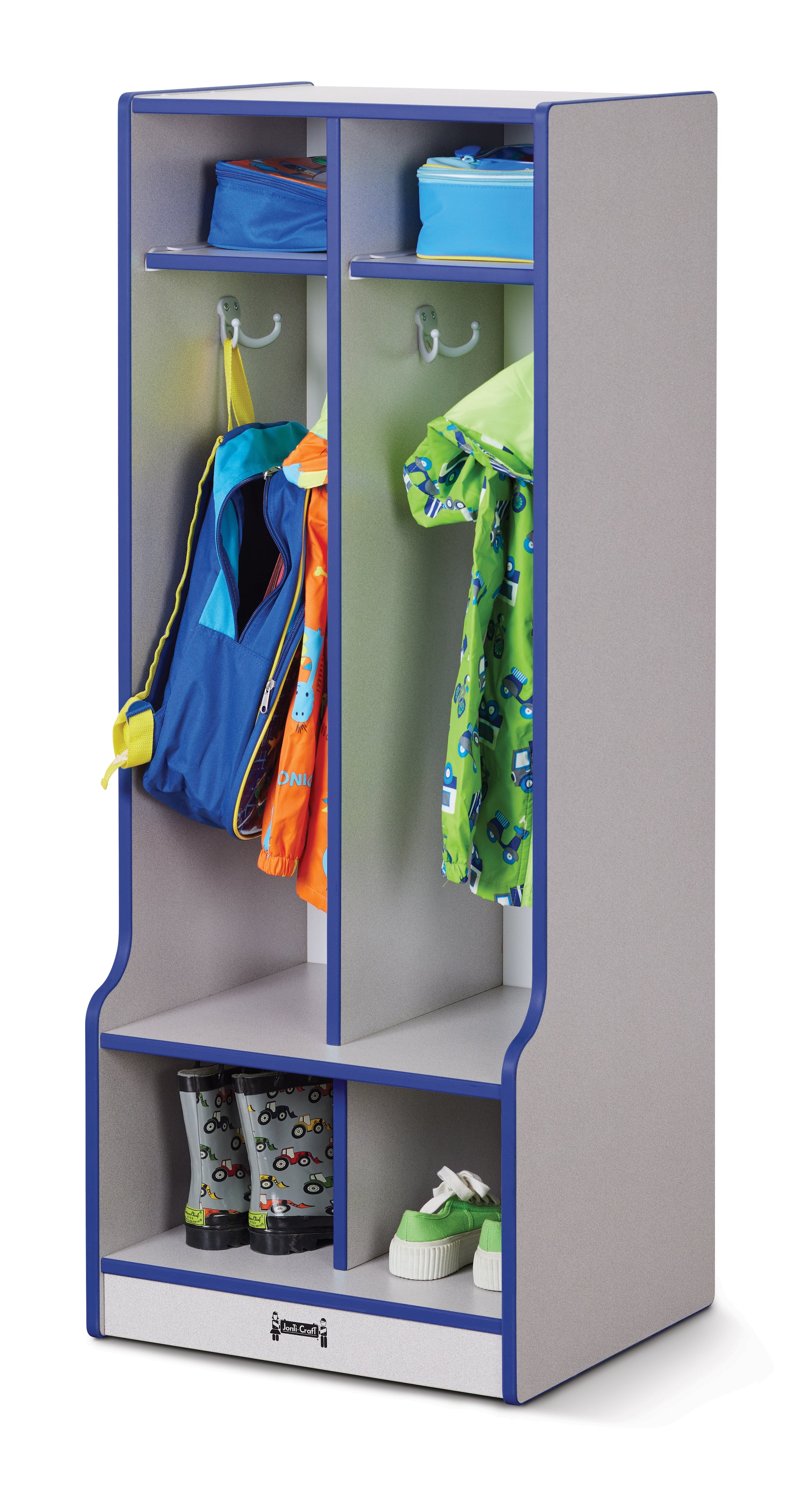 #1264 Rainbow Accents® Double Locker W/Step - 2 Sections