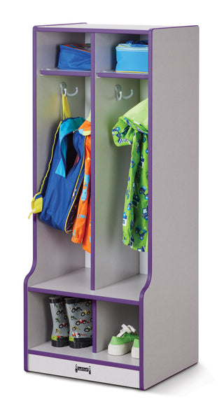 #1264 Rainbow Accents® Double Locker W/Step - 2 Sections