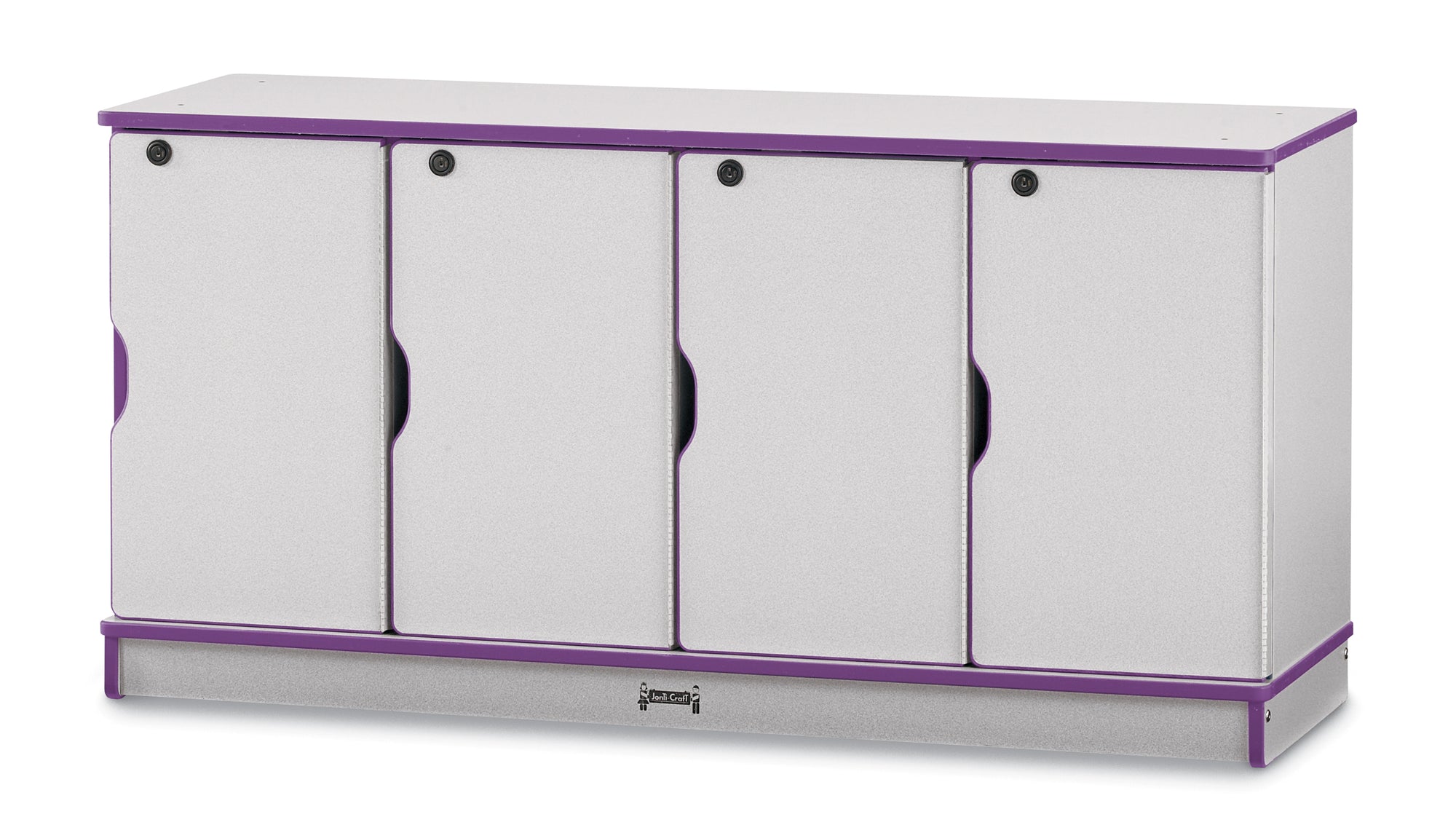 #1267 Rainbow Accents® Stacking Lockable Lockers - 4 Sections - Single Stack