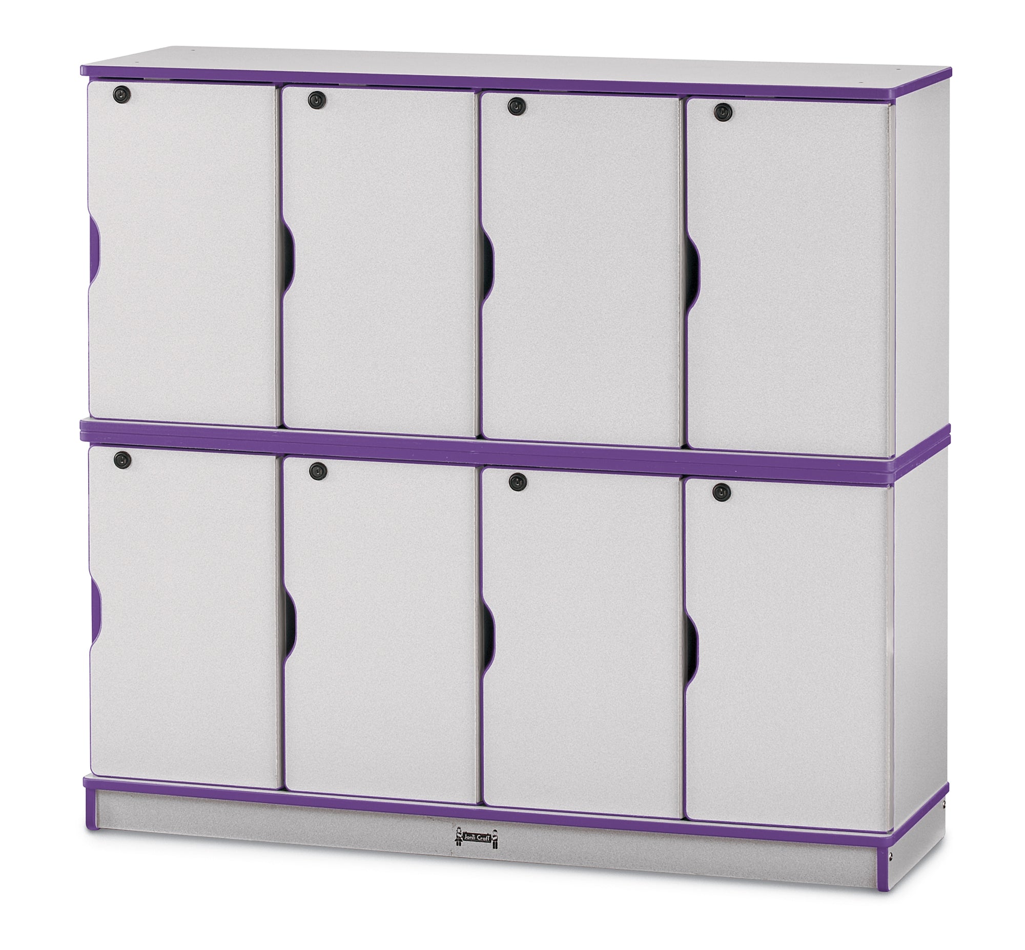 #1272 Rainbow Accents® Stacking Lockable Lockers - Double Stack