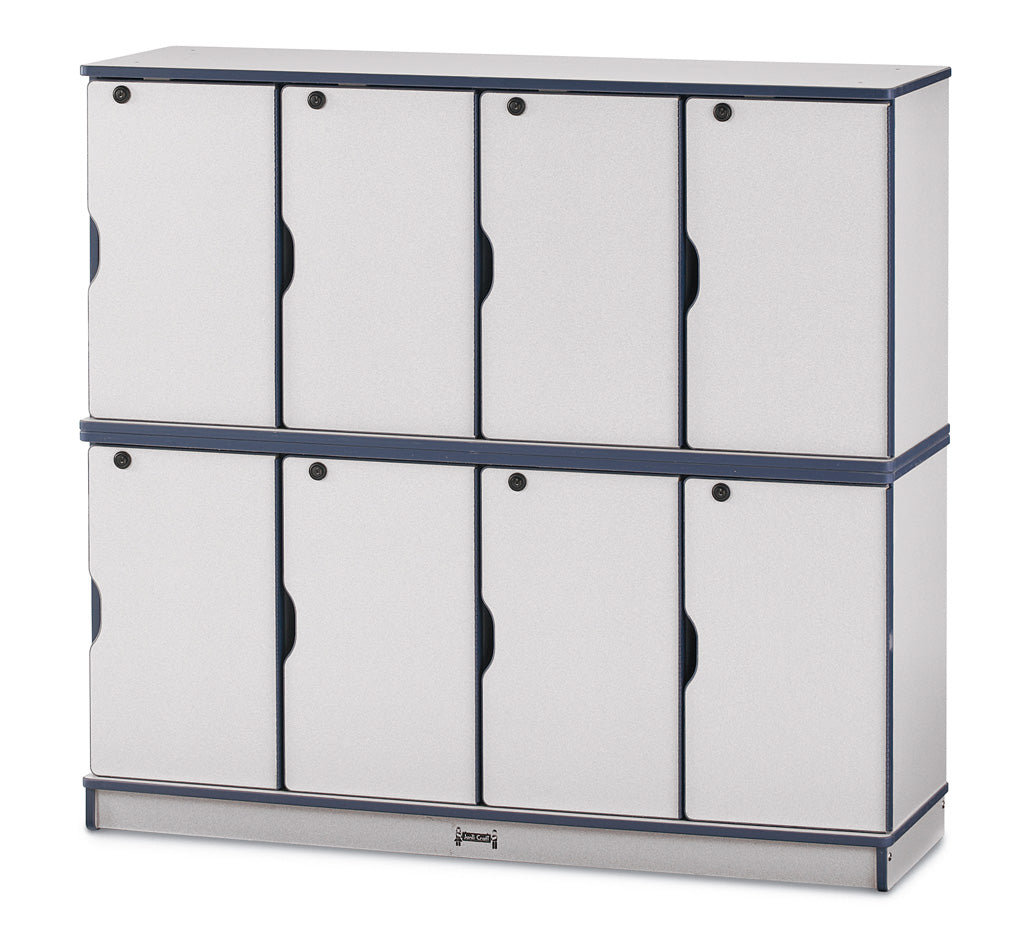 #1272 Rainbow Accents® Stacking Lockable Lockers - Double Stack