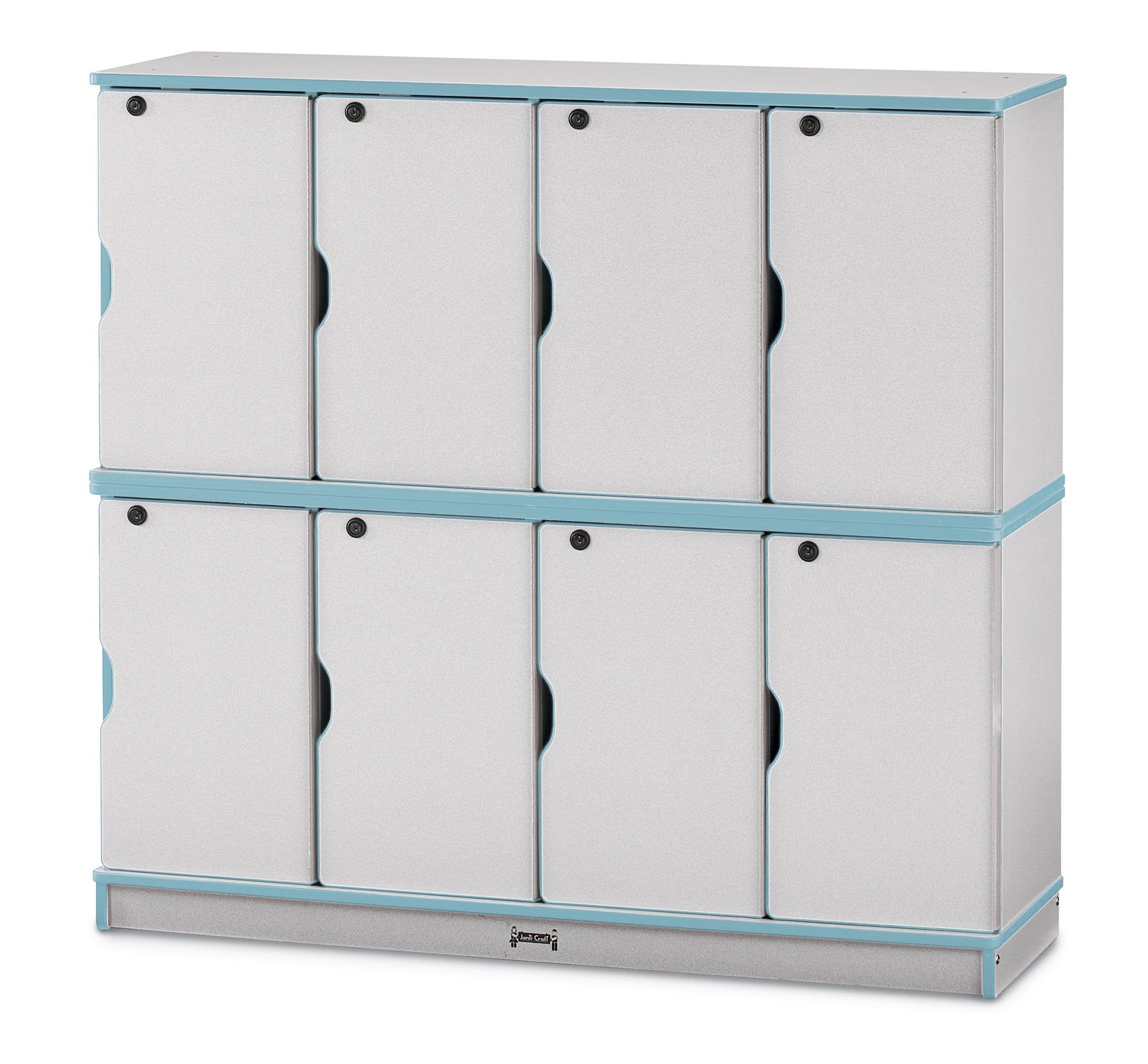#1272 Rainbow Accents® Stacking Lockable Lockers - Double Stack
