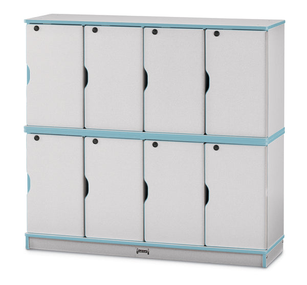 #1272 Rainbow Accents® Stacking Lockable Lockers - Double Stack