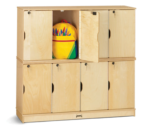 #1271 Jonti-Craft® Stacking Lockable Lockers - Double Stack