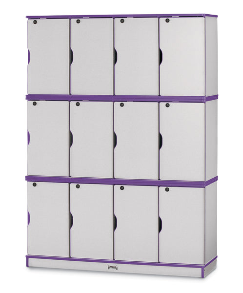 #1275 Rainbow Accents® Stacking Lockable Lockers - Triple Stack