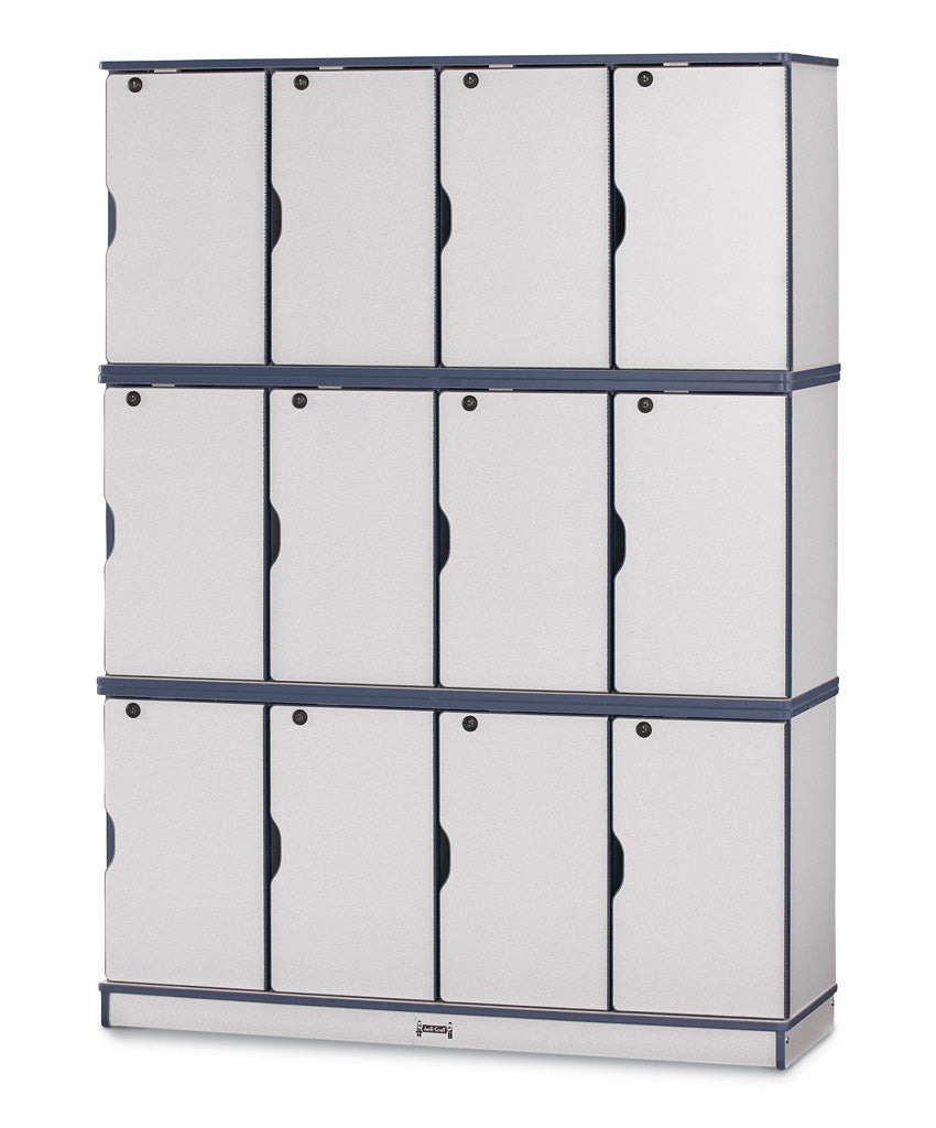 #1275 Rainbow Accents® Stacking Lockable Lockers - Triple Stack