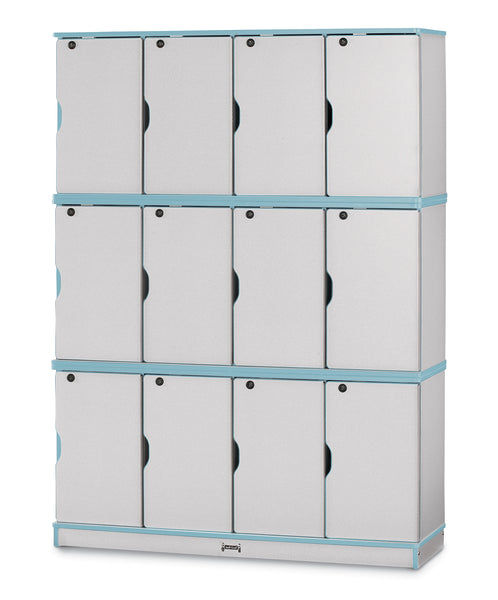 #1275 Rainbow Accents® Stacking Lockable Lockers - Triple Stack