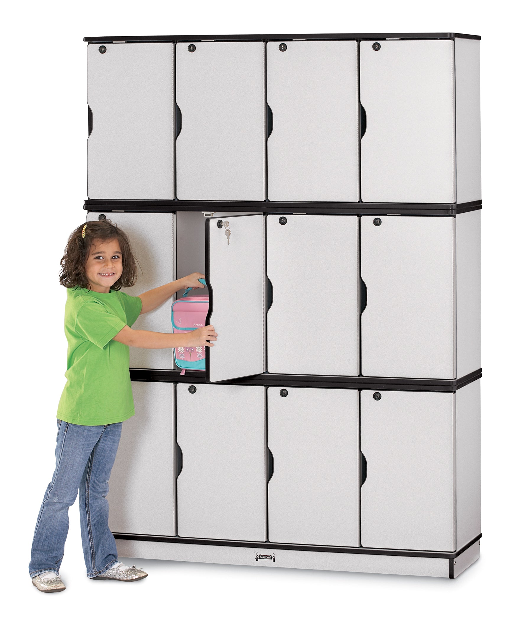 #1275 Rainbow Accents® Stacking Lockable Lockers - Triple Stack