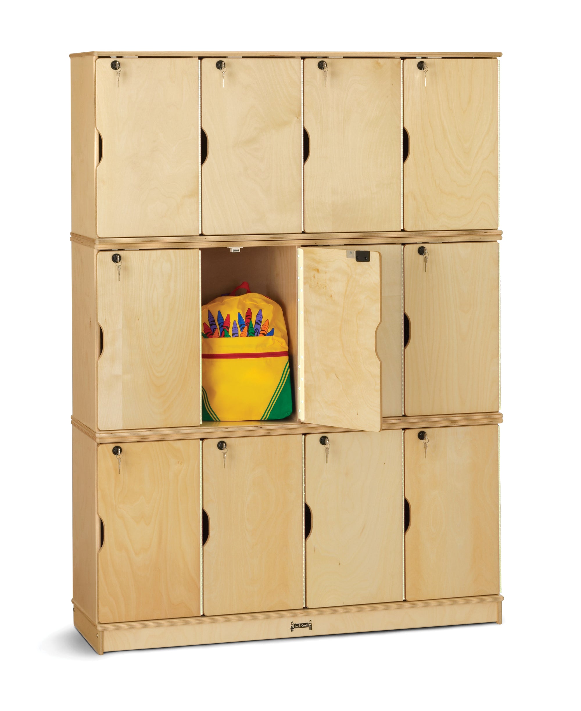 #1274 Jonti-Craft® Stacking Lockable Lockers - Triple Stack