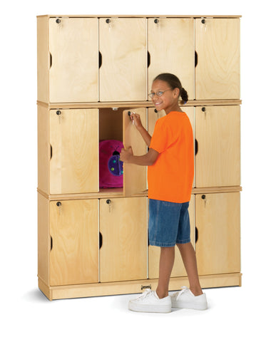 #1274 Jonti-Craft® Stacking Lockable Lockers - Triple Stack