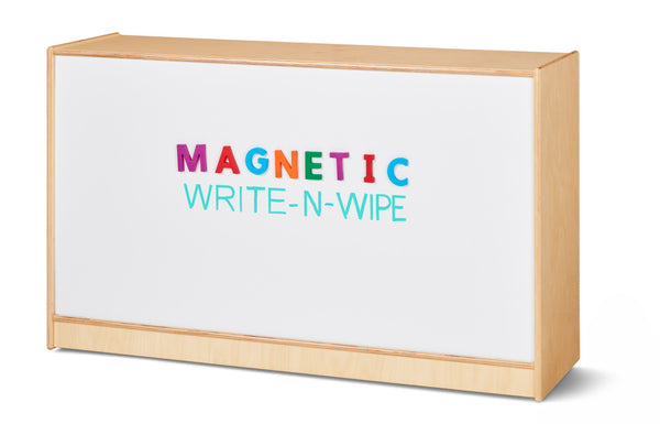 #59704 Jonti-Craft® Low Mobile Straight-Shelf - Magnetic Write-n-Wipe Back