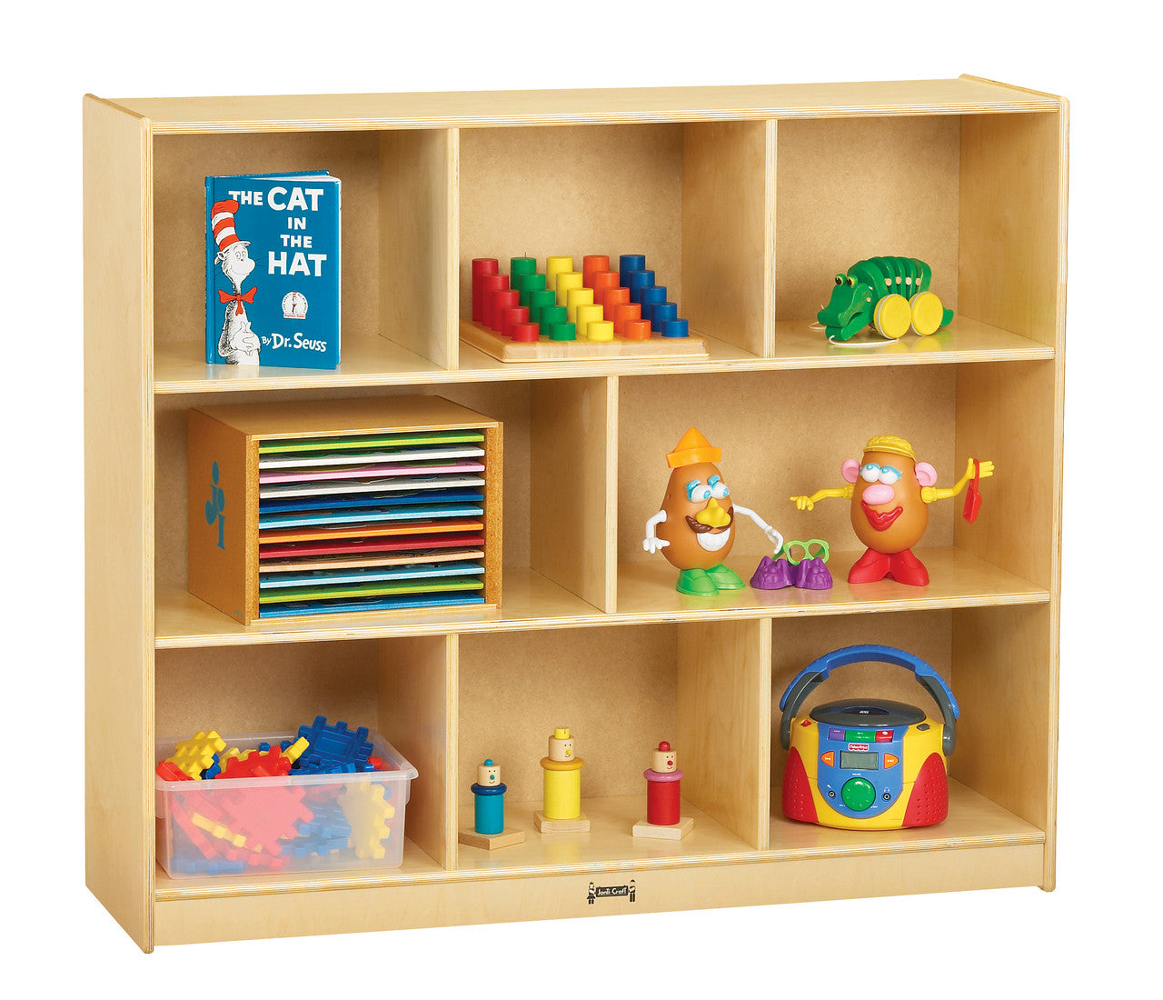 #59736 Jonti-Craft® Mega Mobile - Unidad de almacenamiento individual - Parte trasera de madera contrachapada