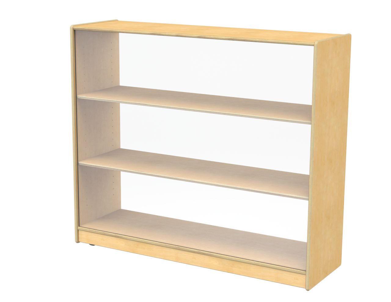 #59772 Jonti-Craft® Mega Adjustable Mobile Straight-Shelf - See-Thru Back