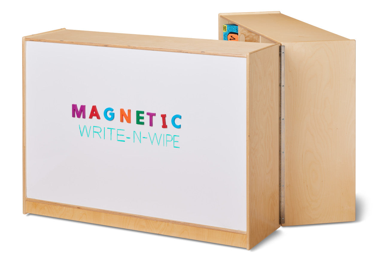 #59696 Jonti-Craft® Super-Sized Mobile Fold-n-Lock - Magnetic Write-n-Wipe Back