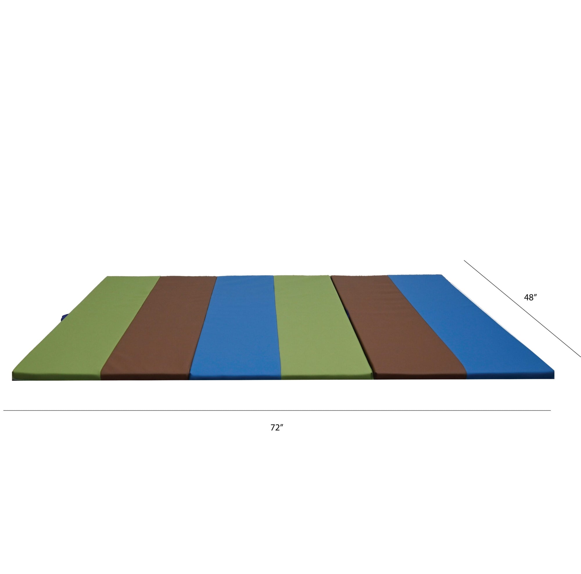 #60712 4' x 6' Folding Gym Mat - Woodland