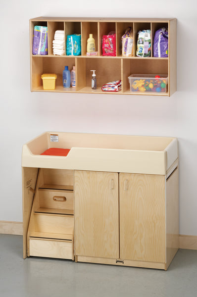 #1296 Jonti-Craft® Diaper Changer W/Stairs - Left