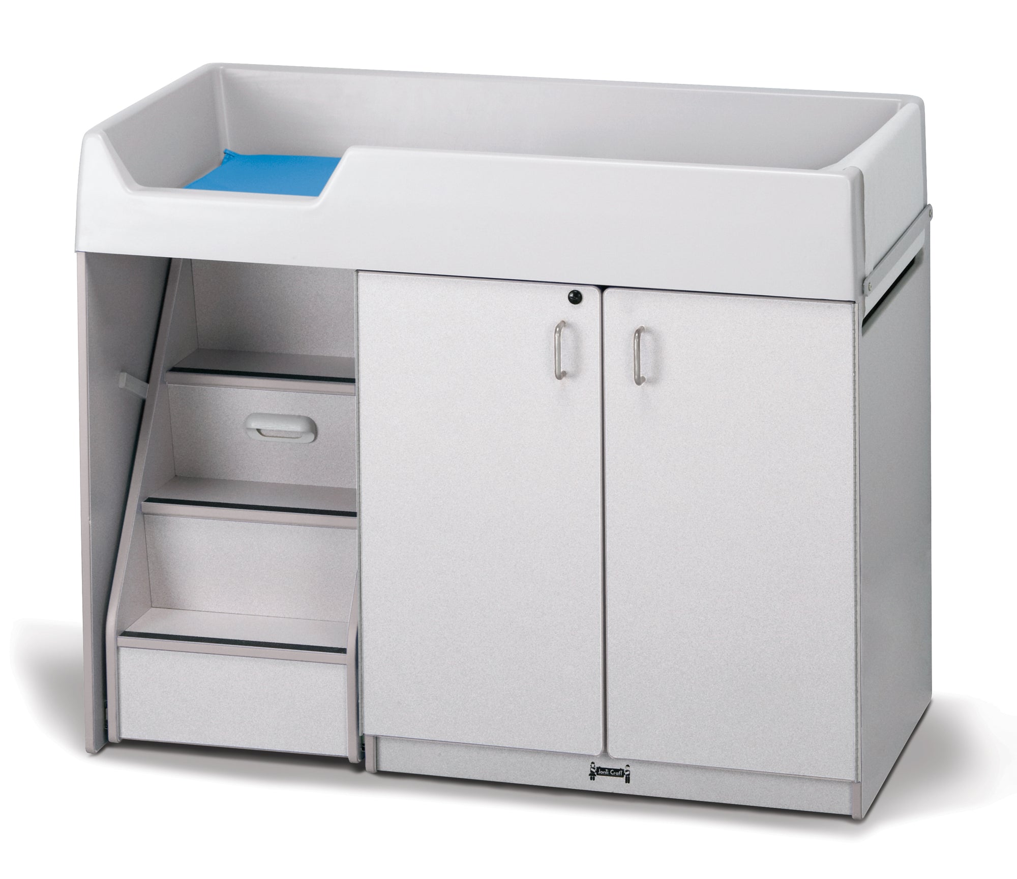 #1297 Rainbow Accents® Diaper Changer W/Stairs - Left