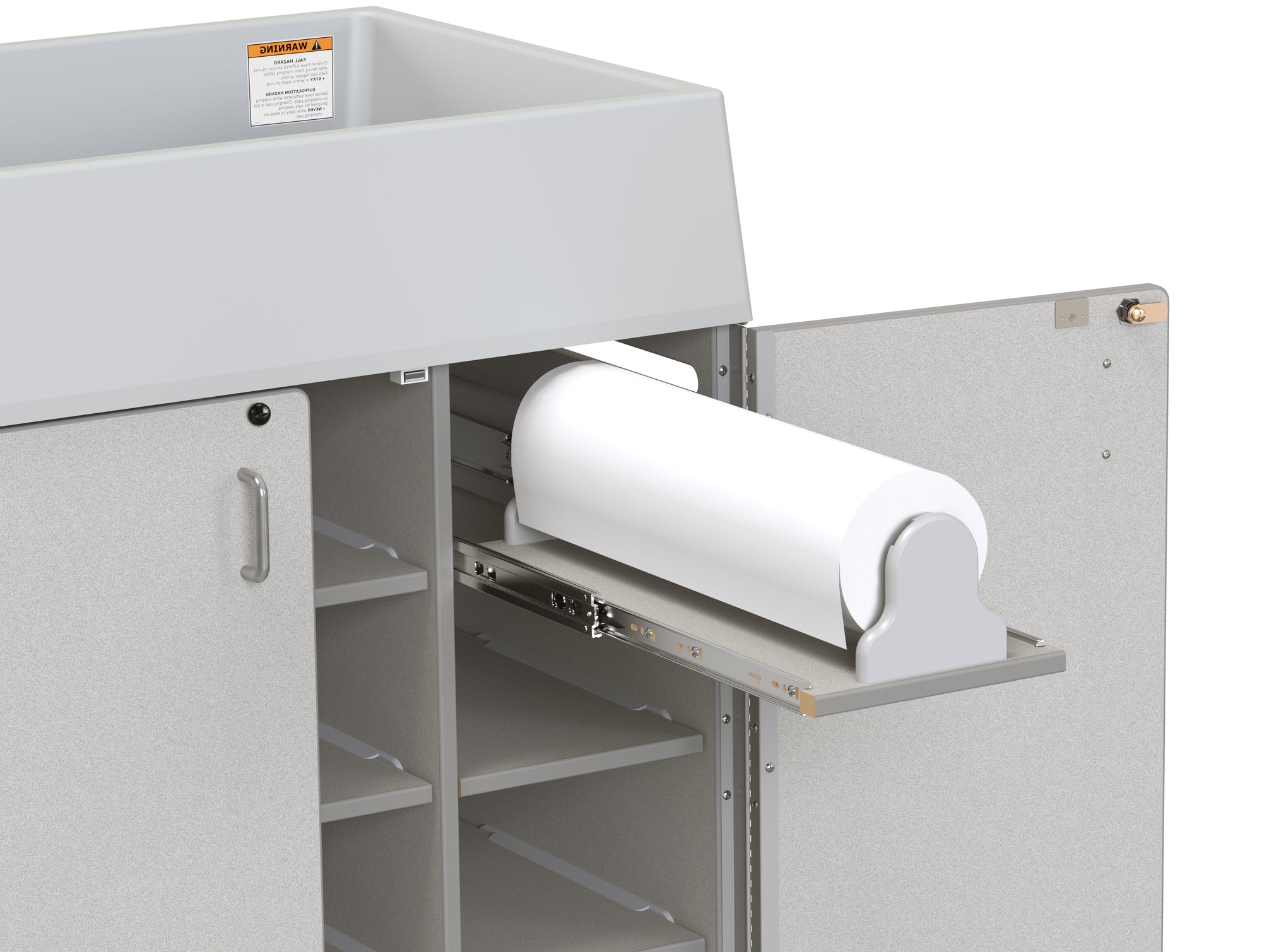 #1297 Rainbow Accents® Diaper Changer W/Stairs - Left