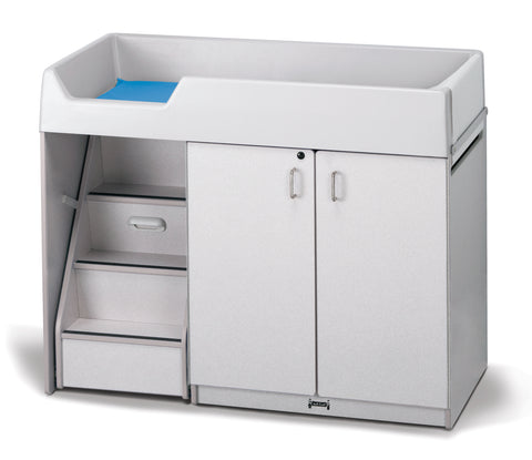 #1297 Rainbow Accents® Diaper Changer W/Stairs - Left