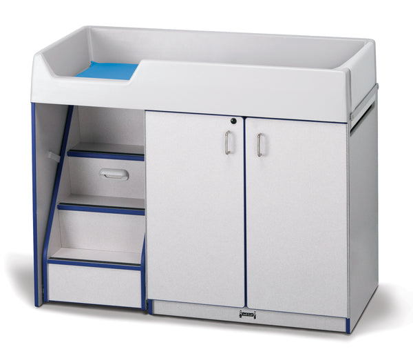 #1297 Rainbow Accents® Diaper Changer W/Stairs - Left