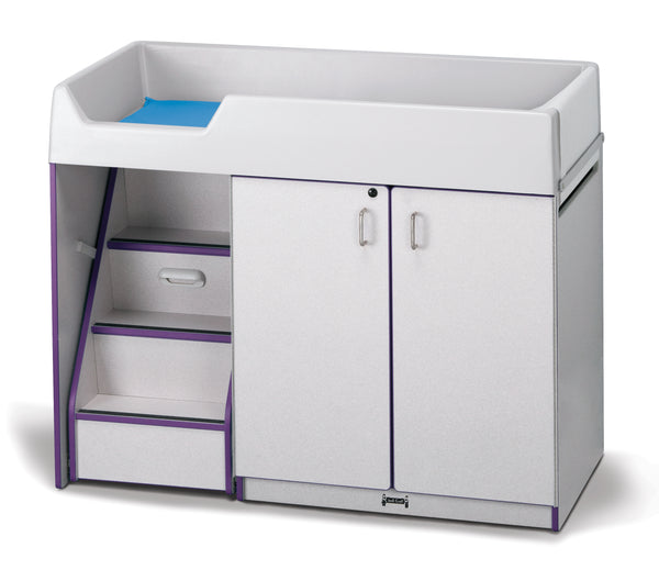 #1297 Rainbow Accents® Diaper Changer W/Stairs - Left