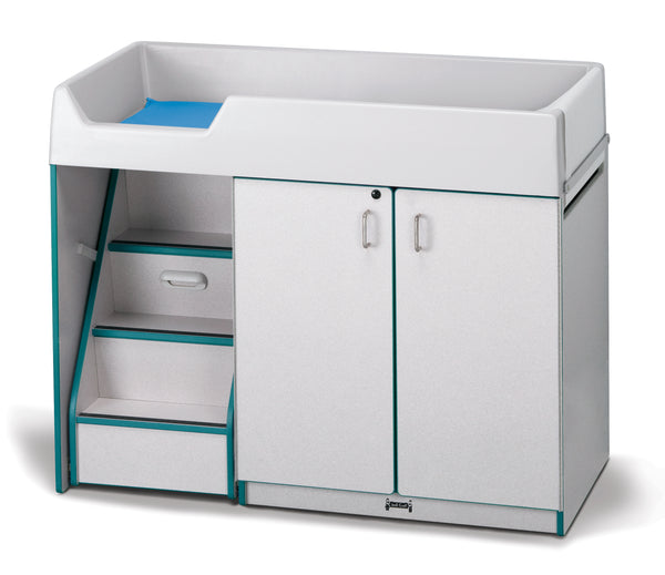 #1297 Rainbow Accents® Diaper Changer W/Stairs - Left