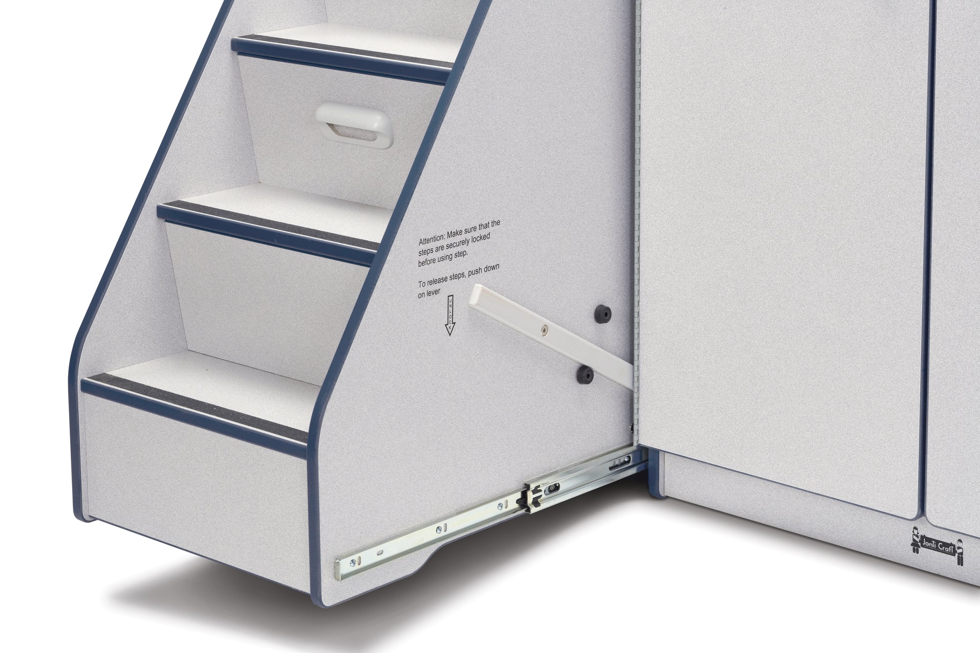 #1297 Rainbow Accents® Diaper Changer W/Stairs - Left