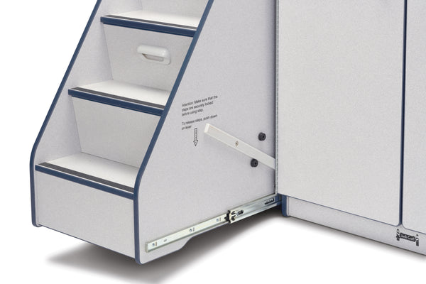 #1297 Rainbow Accents® Diaper Changer W/Stairs - Left