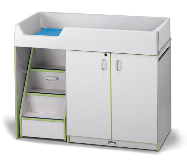 #1297 Rainbow Accents® Diaper Changer W/Stairs - Left