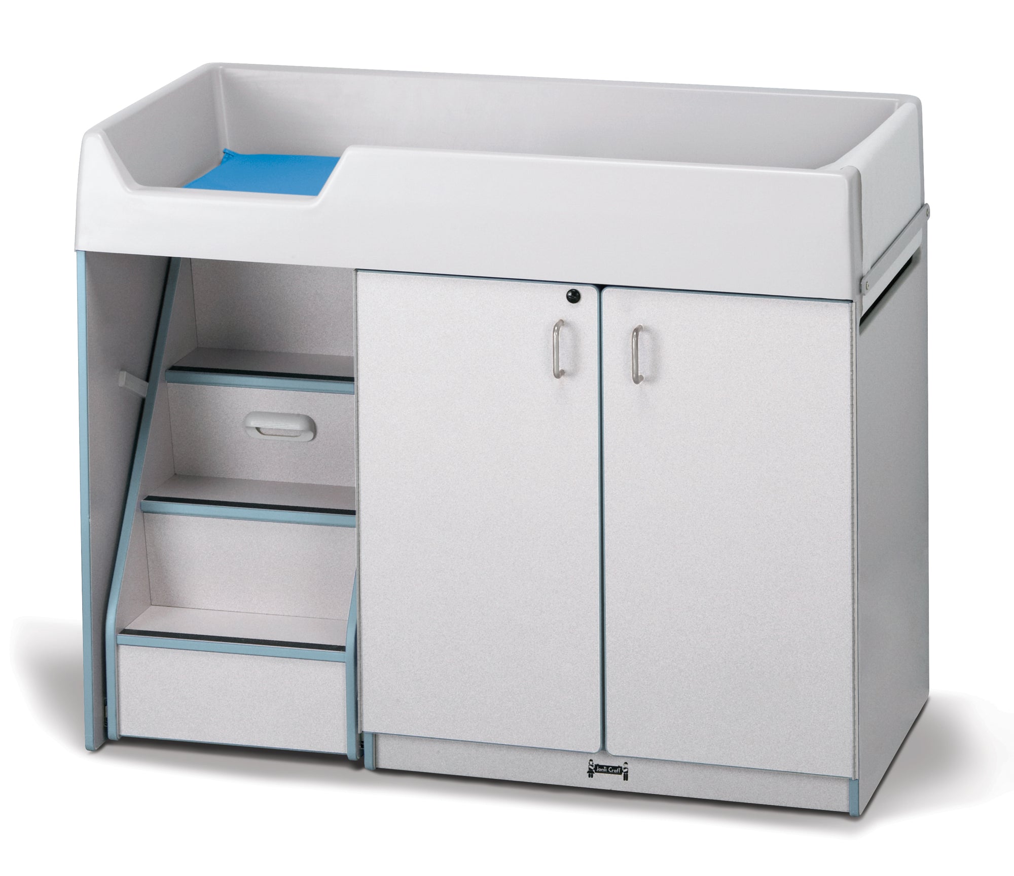 #1297 Rainbow Accents® Diaper Changer W/Stairs - Left