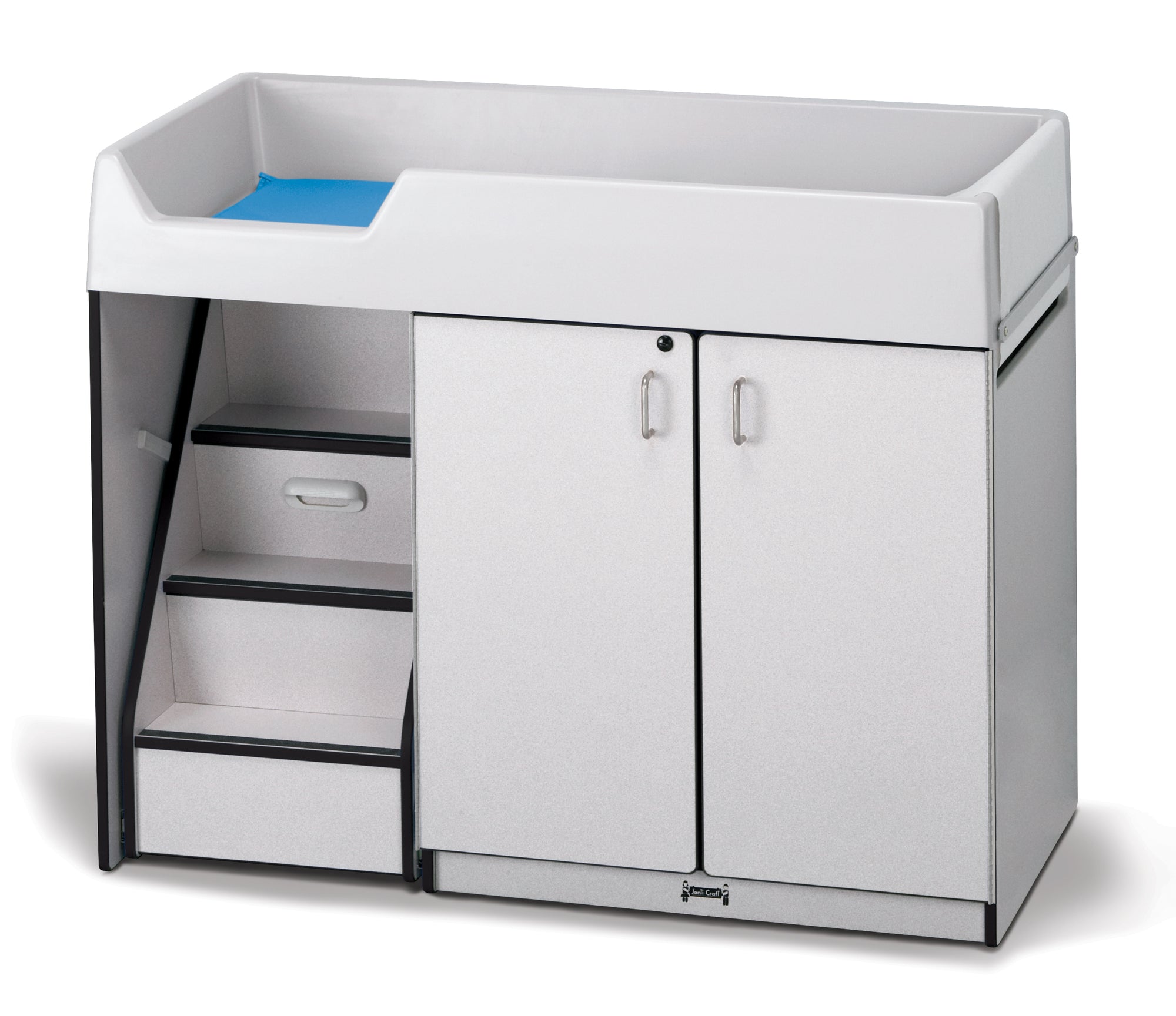 #1297 Rainbow Accents® Diaper Changer W/Stairs - Left