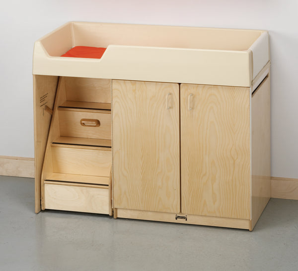 #1296 Jonti-Craft® Diaper Changer W/Stairs - Left