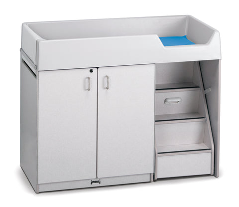 #1299 Rainbow Accents® Diaper Changer W/Stairs - Right