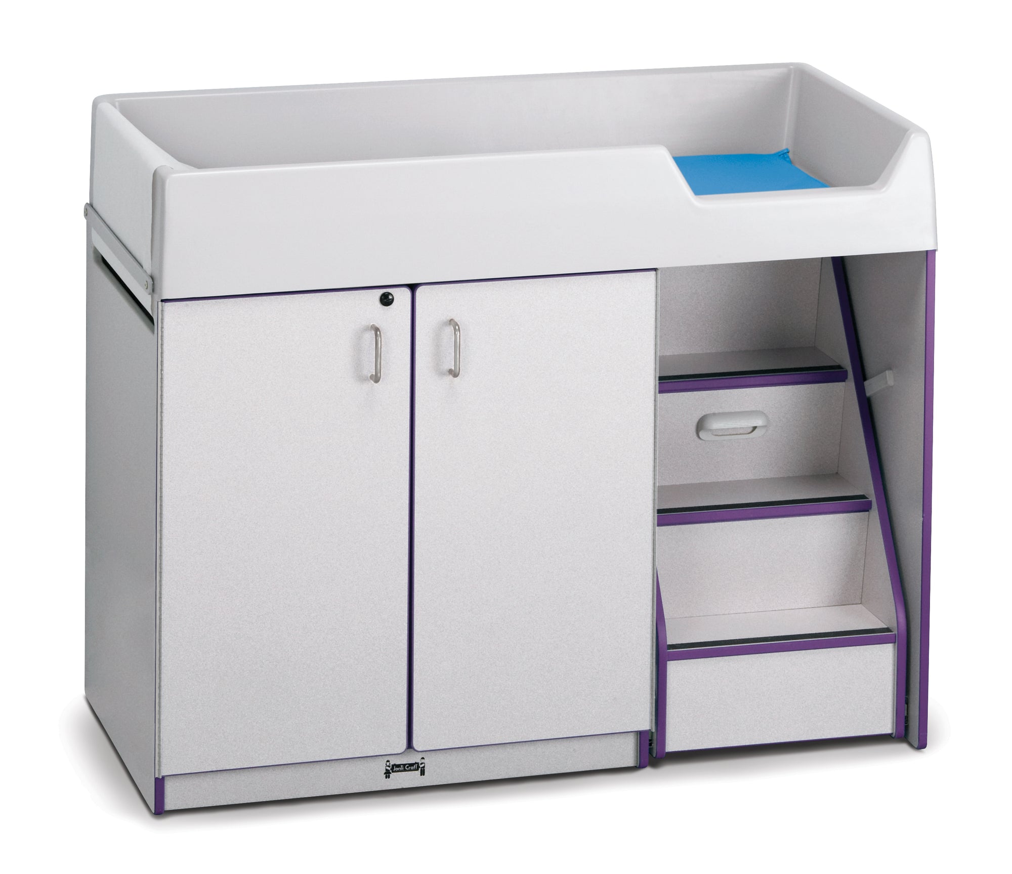 #1299 Rainbow Accents® Diaper Changer W/Stairs - Right