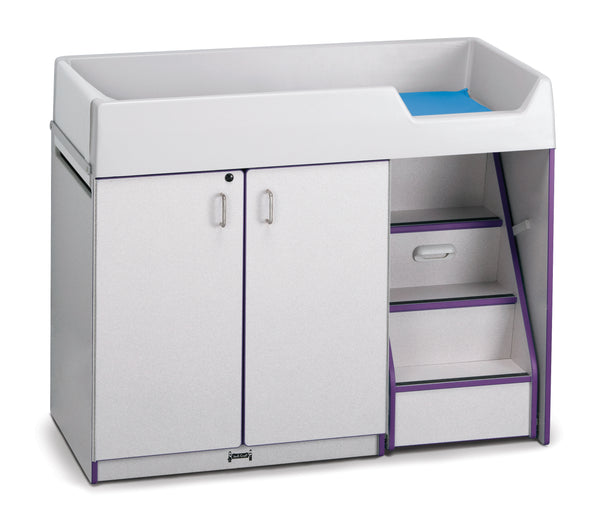#1299 Rainbow Accents® Diaper Changer W/Stairs - Right