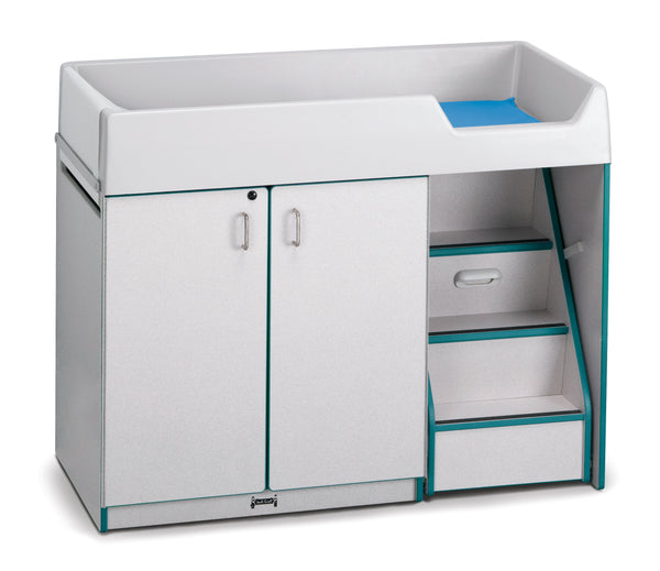 #1299 Rainbow Accents® Diaper Changer W/Stairs - Right
